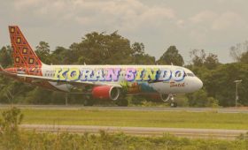 Viral Pesawat Batik Air Mendarat Miring-Nyaris Kena Landasan